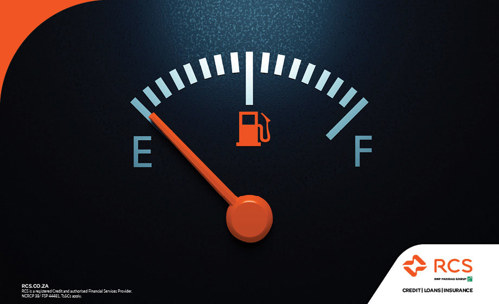 Fuel gauge indicating rising prices, symbolising the impact of petrol price hikes on South African motorists.